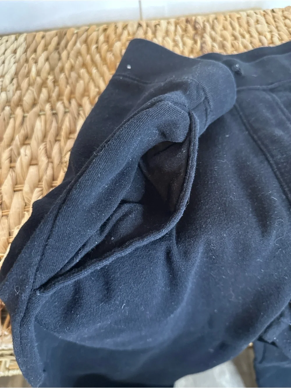 Aeropostale Black Jogger Pants‎ with White Logo